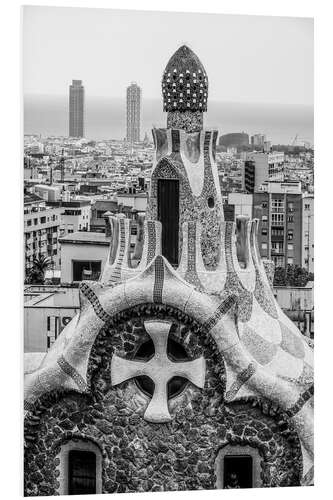 Stampa su PVC Impressive architecture and mosaic art at Park Guell