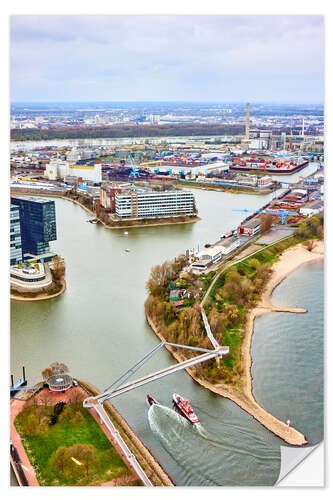 Wall sticker Der Rhein in Düsseldorf