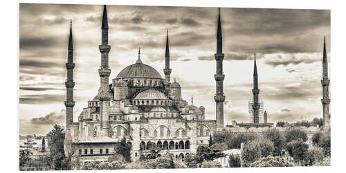 PVC-taulu Blue mosque in sepia