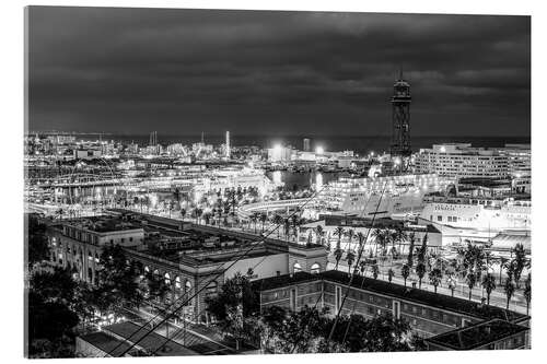 Quadro em acrílico Beautiful view over the Port of Barcelona