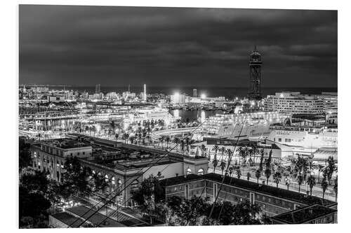 PVC-taulu Beautiful view over the Port of Barcelona