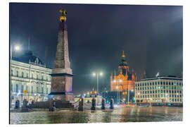 Aluminium print Alexander column in Helsinki