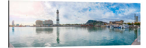 Aluminium print Barcelona Port Vell