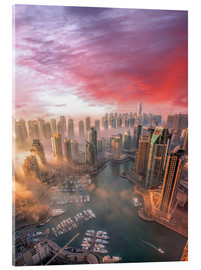 Akryylilasitaulu  Dubai harbor