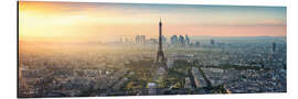 Cuadro de aluminio Paris skyline panorama at sunset I