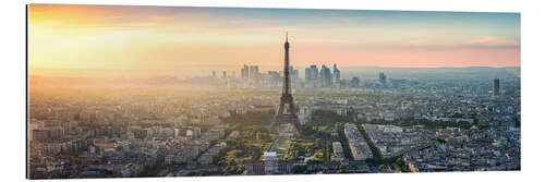 Gallery print Paris skyline panorama at sunset I