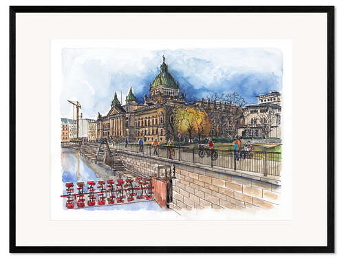 Framed art print Leipzig Federal Administrative Court
