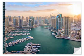 Vinilo para la pared Dubai Marina at Sunset