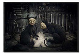 Gerahmter Kunstdruck Clase de anatomía