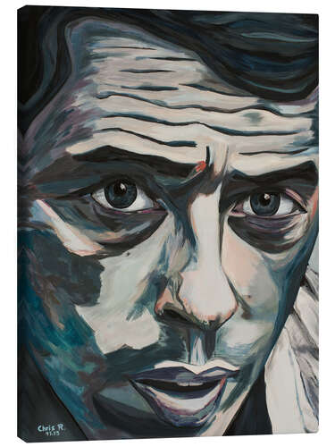 Obraz na płótnie Ne me Quitte Pas, Jacques Brel portrait