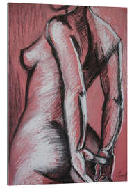 Magnettafel Graceful Pink - Weiblicher Akt