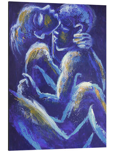 Tableau en aluminium Lovers - Night Of Passion IV