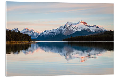 Aluminiumsbilde Sunset over the Rockies, Canada