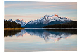 Alubild Sonnenuntergang über den Rocky Mountains, Kanada