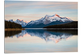 Cuadro de plexi-alu Sunset over the Rockies, Canada