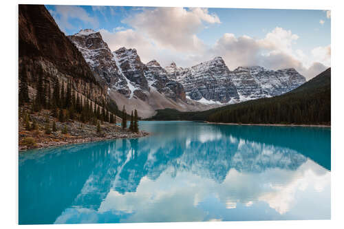 PVC-taulu Autumnal sunset at Moraine lake, Canada