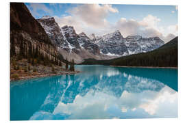 Foam board print Autumnal sunset at Moraine lake, Canada