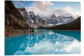 Gallery print Autumnal sunset at Moraine lake, Canada