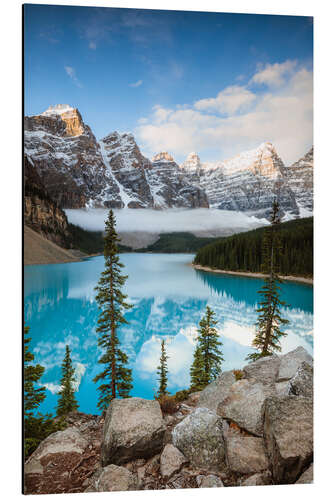 Aluminium print Autumn at Moraine lake, Canada