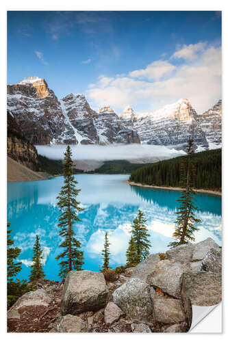 Självhäftande poster Autumn at Moraine lake, Canada