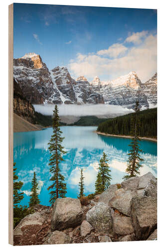 Stampa su legno Autunno sul Moraine Lake, Canada