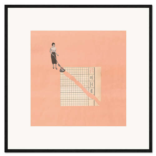 Framed art print vacuum