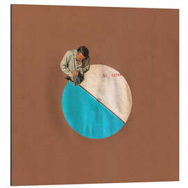 Tableau en aluminium Blue Moon