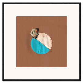 Innrammet kunsttrykk Blue Moon