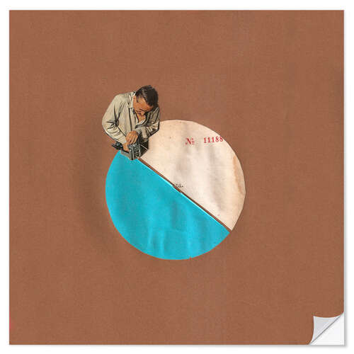 Vinilo para la pared Blue Moon