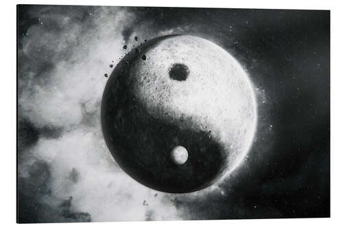 Aluminium print Yin Yang