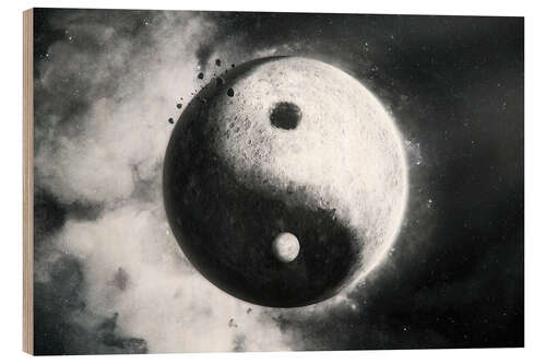 Puutaulu Yin Yang