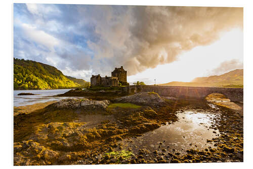 Print på skumplade Eilean Donan Castle in the Highlands, Scotland