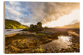 Quadro de madeira Eilean Donan Castle in the Highlands, Scotland