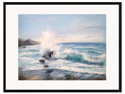 Framed art print The fall wave