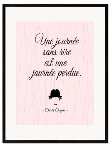 Impression artistique encadrée Un jour sans rire 