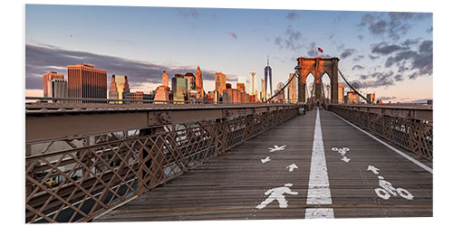 Foam board print Brooklyn Bridge New York