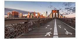 Foam board print Brooklyn Bridge New York