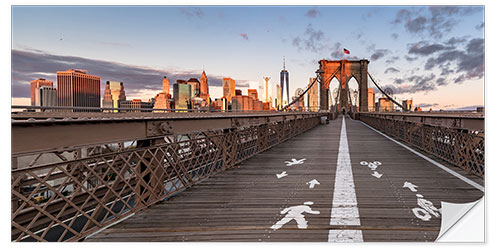 Naklejka na ścianę Brooklyn Bridge New York