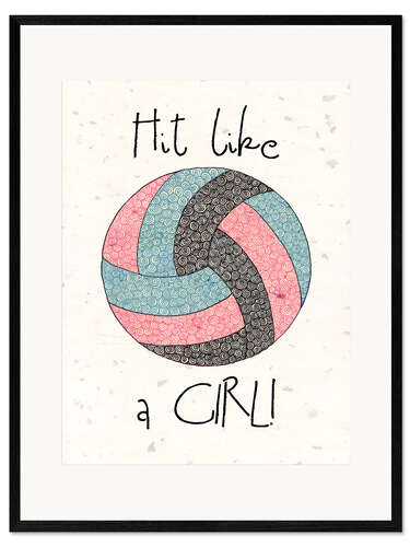 Framed art print Volleyball Girls