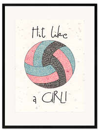 Framed art print Volleyball Girls