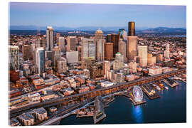 Akrylbillede Aerial view of Seattle skyline, USA