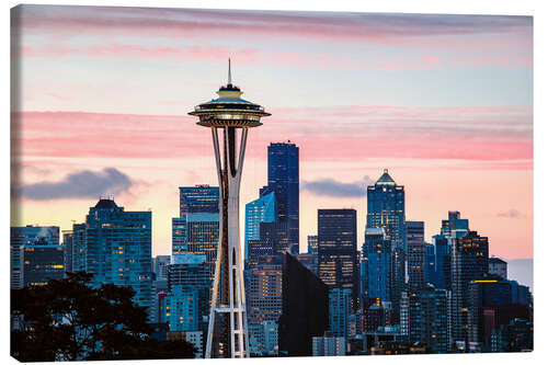 Leinwandbild Space Needle und Seattle Skyline, USA