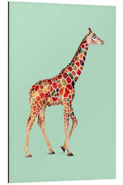 Quadro em alumínio COLORED GIRAFFE