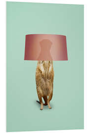 Foam board print Meerkat Lamp