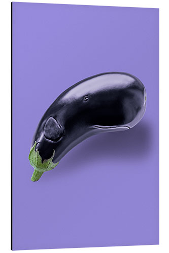 Tableau en aluminium Aubergine ou baleine