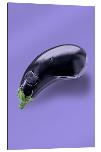 Galleritryck EGGPLANT WHALE