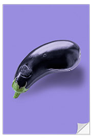 Naklejka na ścianę EGGPLANT WHALE