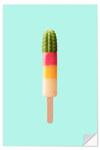 Naklejka na ścianę CACTUS ICE