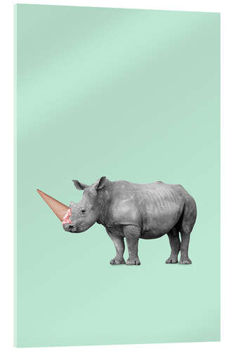 Acrylic print ICE CREAM RINO