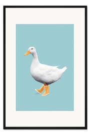 Gerahmter Kunstdruck Ente